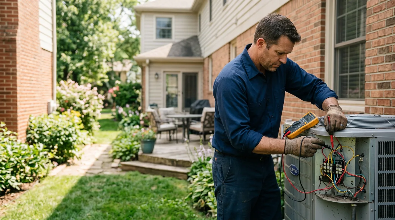 HVAC technician working near Mikado, MI